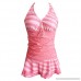 KIKOY Women Tankini Sets With Boy Shorts Bikini Set Casual Swimwear Pink B07NQH33M1